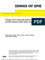 Proceedings of Spie: Design and Characterization of A 3d-Printer-Based Diode Laser Engraver