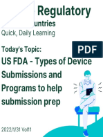 Types of FDA Submissions and Programs For Submission Prep