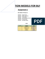 Optimization Assignment Reference