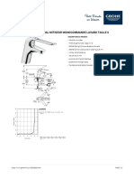 GROHE Specification Sheet 23294000