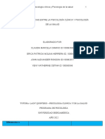 Tarea - Diferencias Entre La Psicología Clínica y Psicología de La Salud