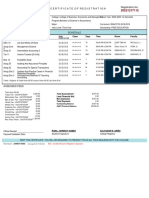 Certificate of Registration Registration No:: Code Subject Unit Class Days Time Room Faculty