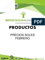 Lista de Precios Importadora 24.02.2022