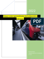 Ensayo Sobre Generalidades de La Dirección y Liderazgo