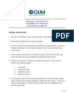 Hbes 2403 Psycholinguistics Assignment (60% Weightage) September 2022 Semester