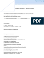 Compressible Turbulent Flow Numerical Simulations of Tip Vortex Cavitation