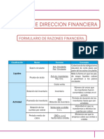 Formulario de Razones Financieras