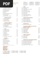 The Sandwich Shop Menu PDF