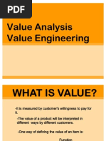 Value Analysis Value Engineering