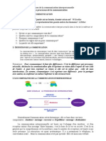 L'objectif de Ce Cours C'est de Définir La Communication Interpersonnelle Dans Le But de La Maîtriser Et Pourvoir S'exprimer Correctement