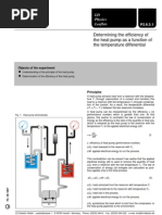 Determining The Efficiency of The Heat Pump As A Function of The Temperature Differential