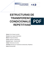 Estructuras de Transferencia Condicionales y Repetitivas