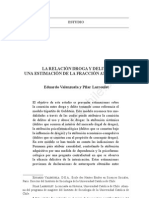 VALENZUELA y LARROULET La Relación Droga y Delito CEPCHILE 2010