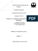 Práctica 11 - Crecimiento Exponencial de Una Planta