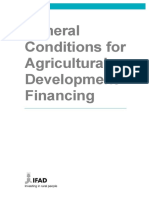 General Conditions For Agricultural Development Financing