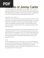 The Life of Jimmy Carter