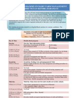 News On Dairy Training Programme in September, 2010