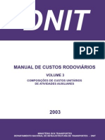 Manual de Custos Rodoviários DNIT