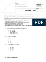 Evaluacion Matematicas Sexto Ecuaciones