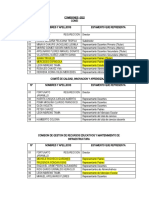 Comisiones de Trabajo 2022