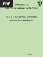 Tarea 1. Lectura Farmacia en La Historia Dominguez Alejandro