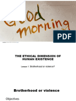 The Ethical Dimension of Human Existence 0