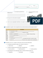 Teste Historia 6 Ano 25 de Abril e o Regime Democratico