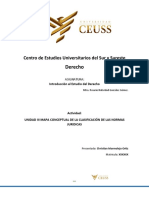 Mapa Conceptual de Clasificación de Las Normas Juridicas