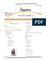 Ecuación Cuadrática I