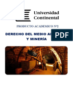 Derecho Del Medio Ambiente y Mineria - Producto Academico N°2