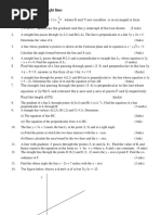 Equations of Straight Lines Q