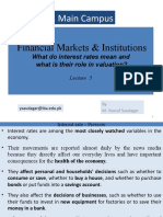 FI - M Lecture 3-What Do Interest Rates Mean - What Is Their Role in Valuation