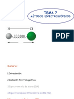 Tema 7. Metodos Espectroscopicos. Presentación