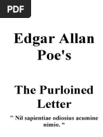 Edgar Allen Poe Purloined Letter