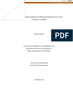 Non-Linear Test of Precast Subframe Subjected To Cyclic Lateral Loadings