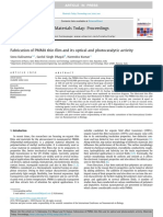 Fabrication of PMMA Thin Film and Its Optical and P - 2022 - Materials Today PR