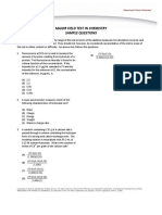 MFT Samp Questions Chemistry