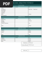 Programa Arquitectónico