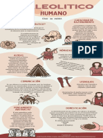 Infografia Evolucion Humana Ilustrado Colores Neutrales