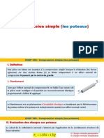 Compression Simple : Les Poteaux