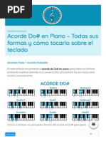 ACORDE DO# en PIANO