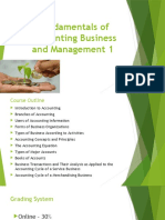 Fundamentals of Accounting Business and Management 1