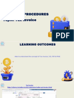 Unit 2:Gst Procedures Topic: Tax Invoice