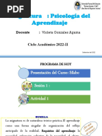 Sesión 1 PSICOLOGÍA DEL APRENDIZAJE