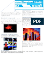 Contaminación Ambiental para Tercer Grado de Secundaria