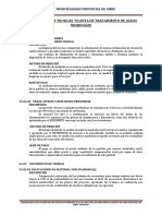 Esp. Técnicas - Planta de Tratamiento de Aguas Residuales Ok!