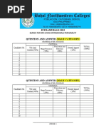 Intramurals 2022 Question and Answer (Male Category) : Search For MR & Miss Intramurals Personality