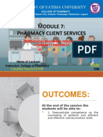 CMPI - Module 7 - PHARMACY CLIENT SERVICES)