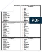 Lista de Víveres para La Elaboración de Canasta de Las Olimpiadas