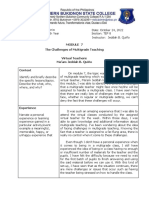 The Challenges of Multigrade Teaching Virtual Teachers: Ma'am Jeddah B. Quino Context